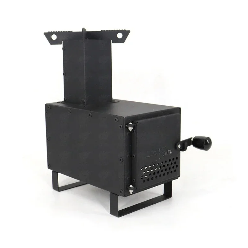 Outdoor camping BBQ wood stove light camping