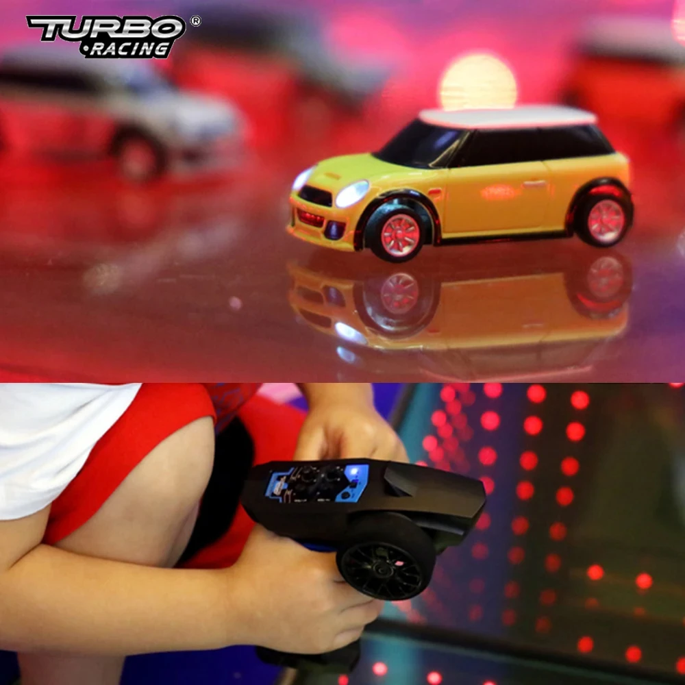 1/76 Turbo Racing C10 Full Scale Mini Remote Control Car Simulated Tire Strong Electric Power Holiday Gifts for Kid And Adult