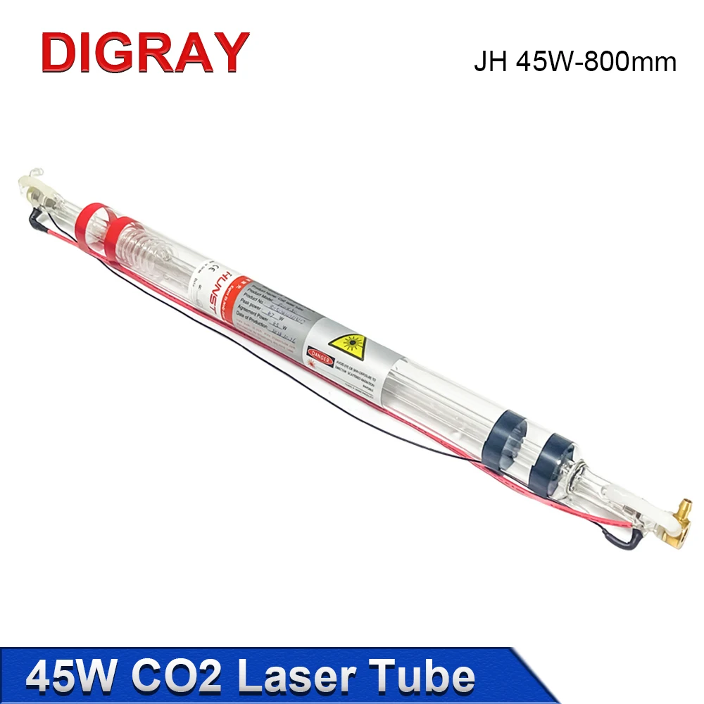 

DIGRAY 45W CO2 Laser Tube Diameter 50mm Laser Lamp Length 800mm For Engraving Cutting Machine