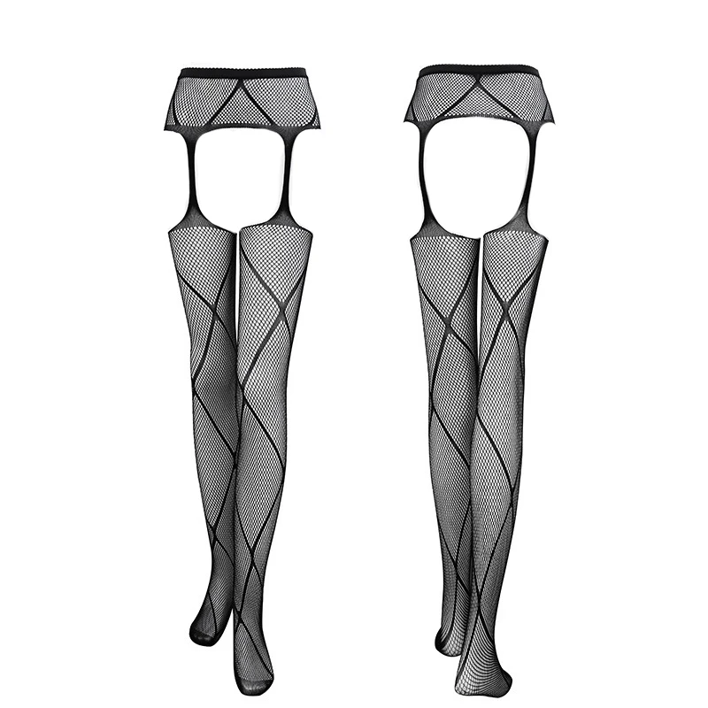 

Японские женские летние нейлоновые колготки с принтом, сексуальное готическое белье, бесшовные сетчатые чулки-сетка, высокие гольфы