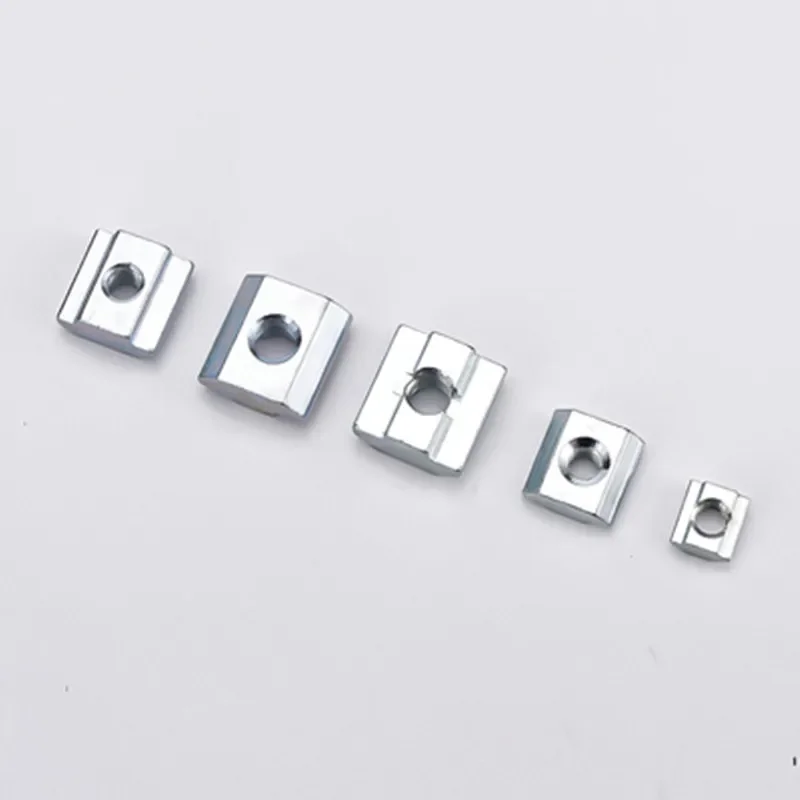 100pcs M3 M4 M5 M6 for 20 Series T-Slot Sliding T Nut Hammer Head Drop In Nut Connector Aluminum Extrusion Profile CNC Parts