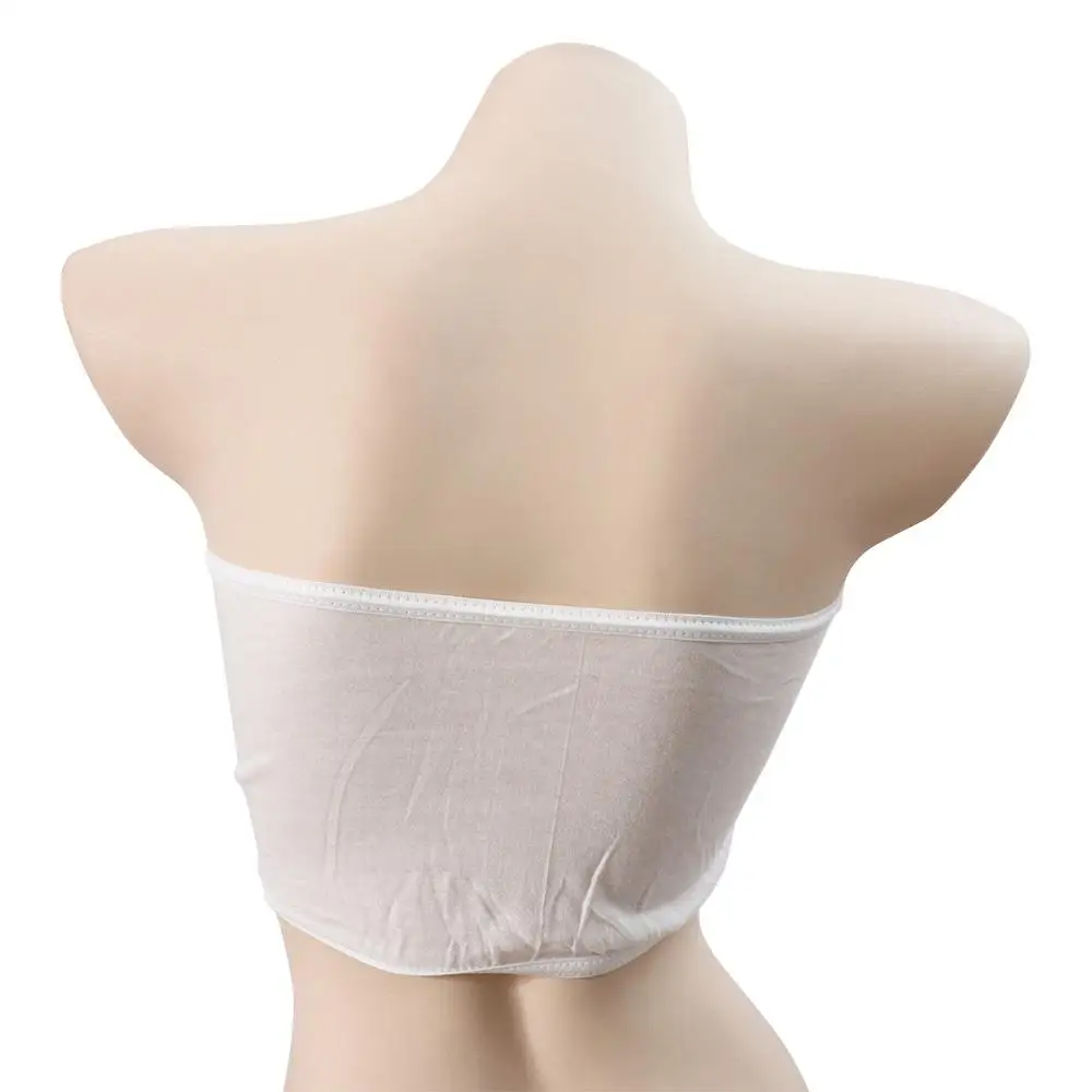 Female Lingerie Wireless Disposable Bras Straps with Chest Pad Bralettes for Women Cotton Disposable Bralette Hotel