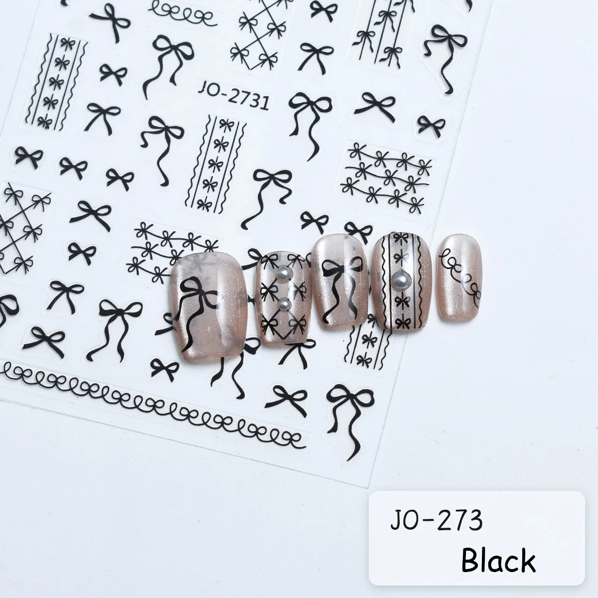 1 ورقة Bowknot شريطة من الدانتيل مسمار الفن ملصقات الكورية الحلو نمط ثلاثية الأبعاد الإغاثة فن الديكور ذاتية اللصق الأظافر الشارات