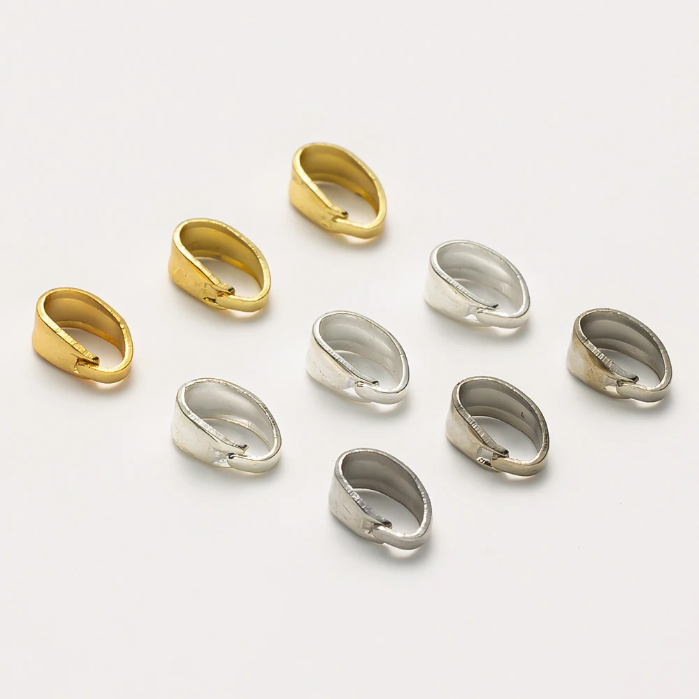 50 Stück 18K vergoldete Verschlüsse für Anhänger, Charms, Verbindungsstücke, Clip-Verschlüsse, Halsketten-Zubehör für DIY-Schmuckherstellung – Detail 3