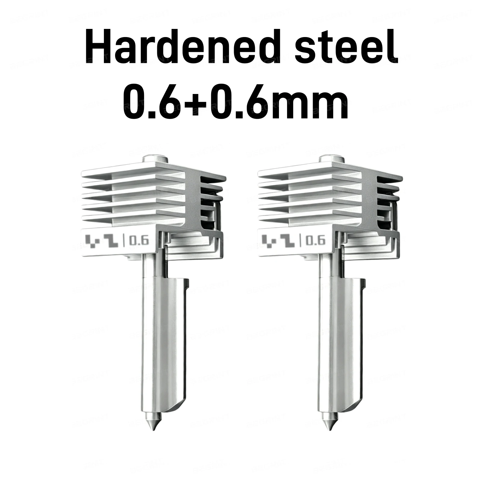 Hochpräzise gehärtete Stahldüse P2S X2D Hotend 0,2/0,4/0,6/0,8 mm integrierte Struktur für Bambu Lab H2C H2S H2D 3D-Drucker