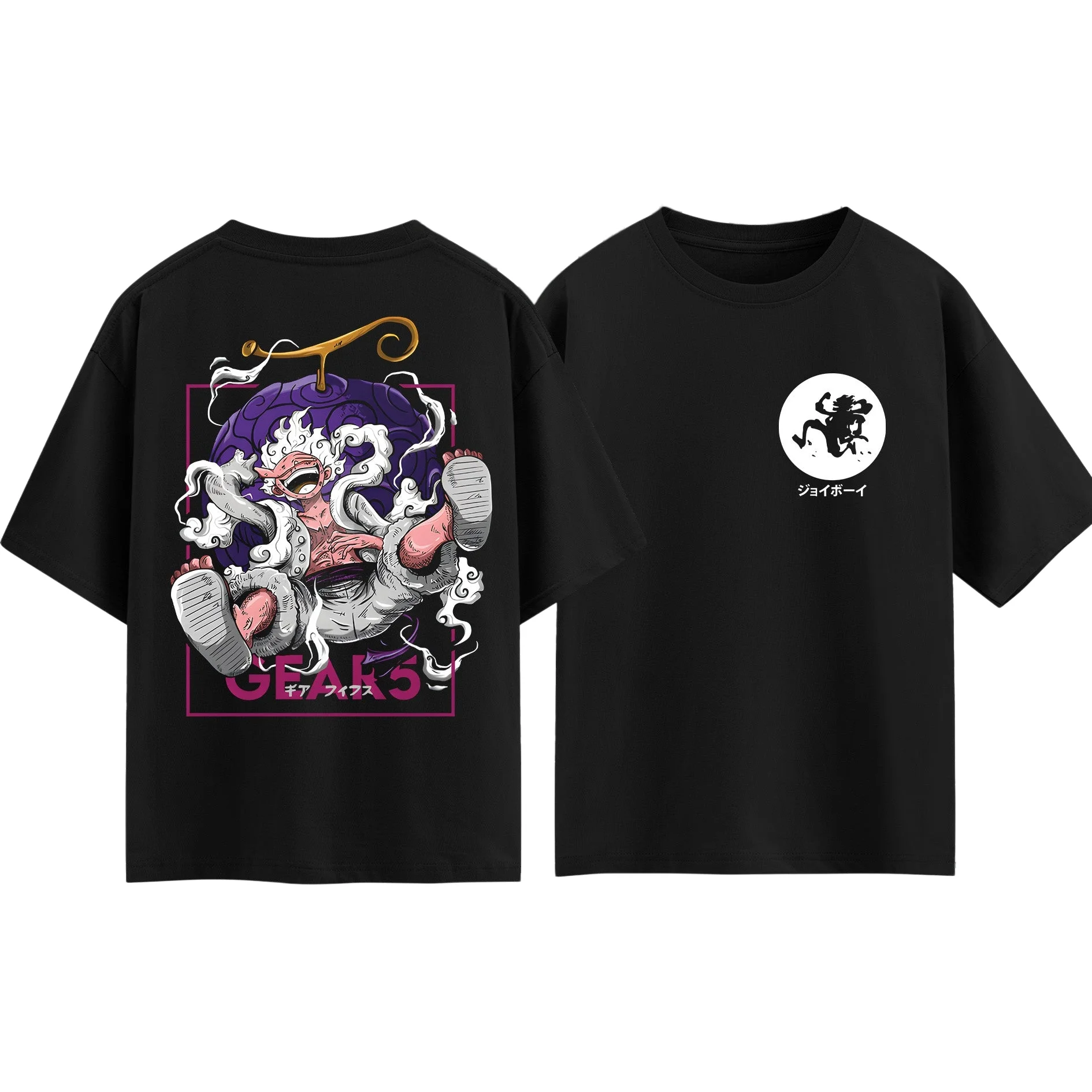 Camiseta One Piece Monkey D. Luffy para Homens e Mulheres, Moda de Verão em Algodão Y2K, Tops de Manga Curta para Fãs de Anime, Streetwear