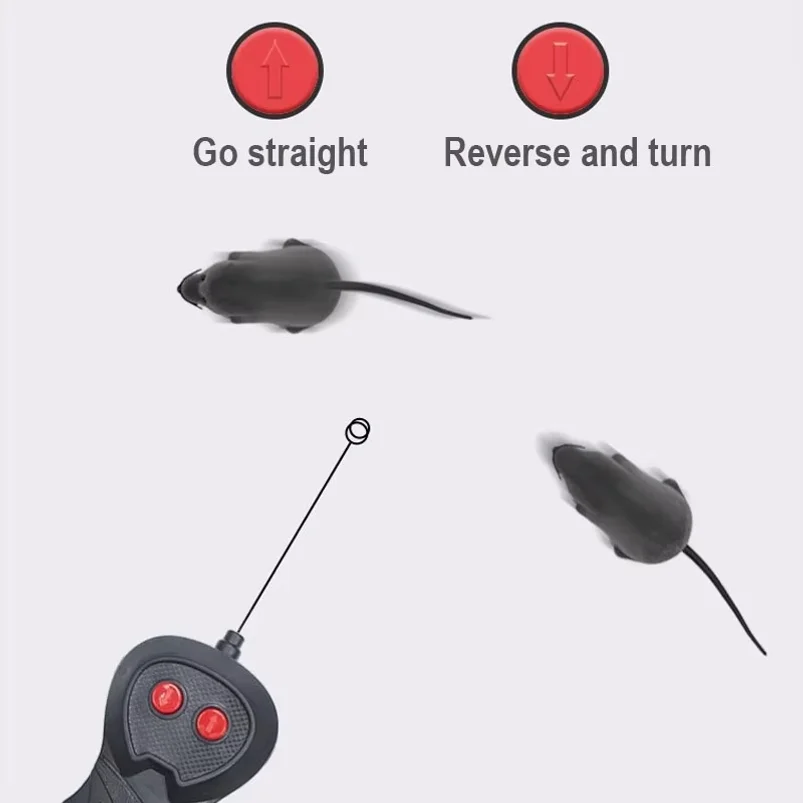 Robot Mouse Rat Funny Cat Toy with Remote Control Multicolor Mouse Wireless Controlled Rat Electric Interactive Pet Supplies