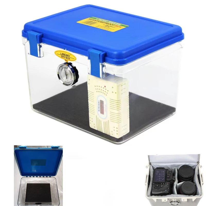 Waterproof Shockproof Case Dry Moistureproof Storage Seal Box Humidity Absorption For Photography Gear Camera Lens 28*21*21cm