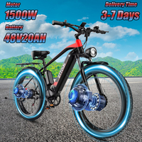 DUOTTS F26 Electric Bike 1500W Dual Motor 48V20AH Lithium Battery Hydraulic Brake City Electric Bicycle 26*4.0 Fat Tire E-bike