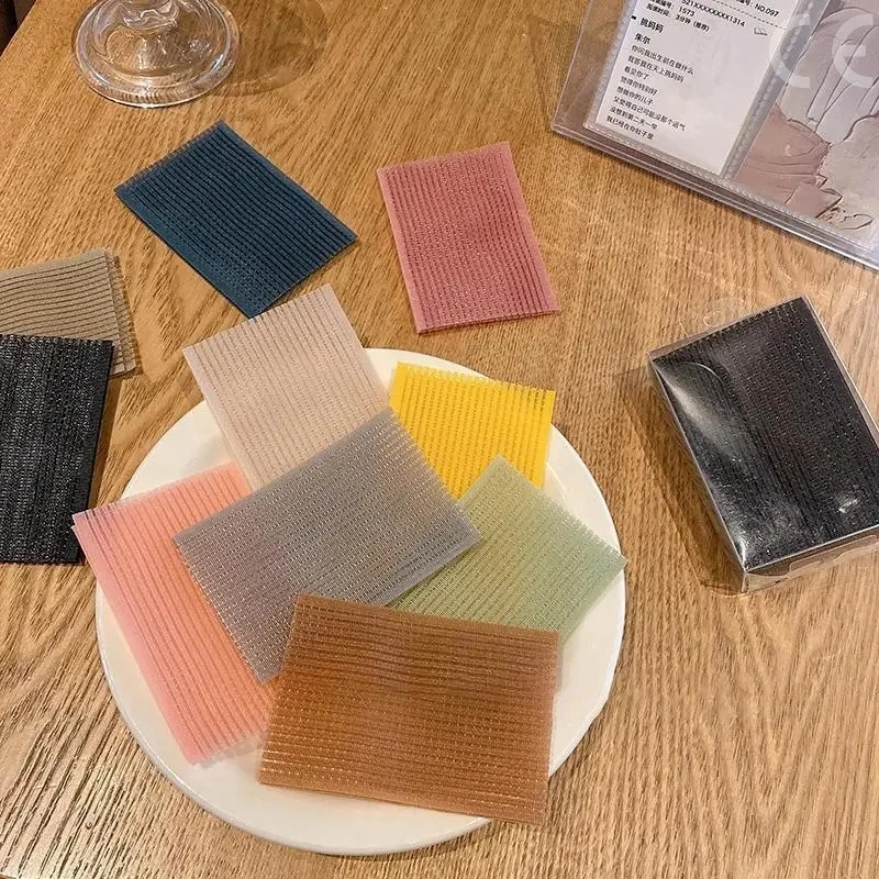 10Pcs Solid Color Bangs Magic Paste Posts Hair Sticker Clip Women Wash Face Makeup Velcro Patch Hair Accessories Styling Tools image 5