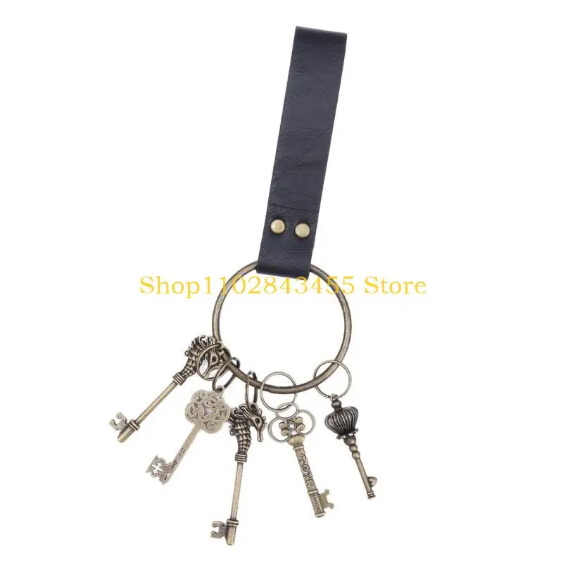 

49mc retro KeyChain для вечеринок, фестивали промышленного эпоха костюм средневековые ретро -Keyring.