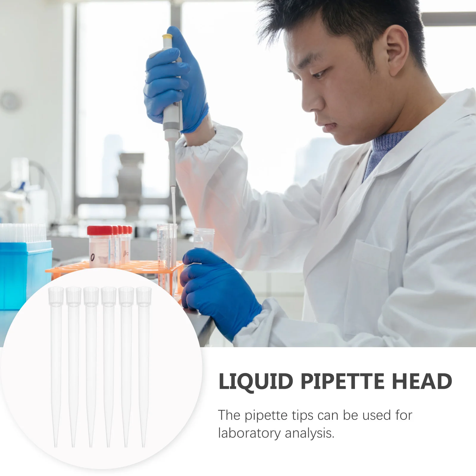 

300 Pcs Pipette Tips Pipettor Lab Straw Liquid Dispensing Nozzle Single Channel Pipettors