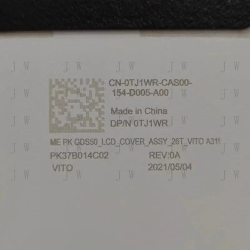 DDZ nuevo para Dell Alienware X15 R1 R2 Lcd cubierta trasera caja de pantalla superior 0TJ1WR 0KXJ52