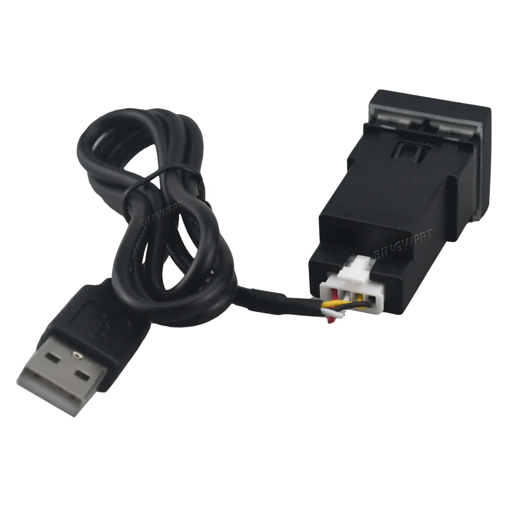 Car USB Input Adapter Audio Radio U-disk Flash Socket Interface Cable For VW Golf 6 Jetta 5 MK5 Scirocco 2006-2012