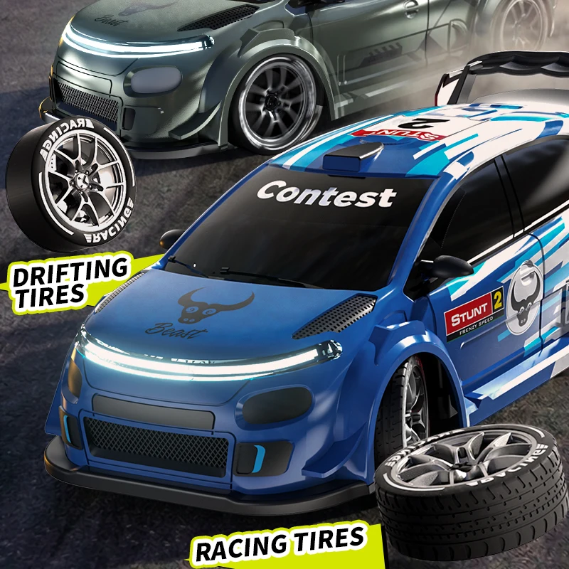 ZLL SG716 SG718 Remote Control 4WD Drift Car Can Control Lighting Model Racing Car 2.4G Multi Speed Adjustment Children Toy Car view 5