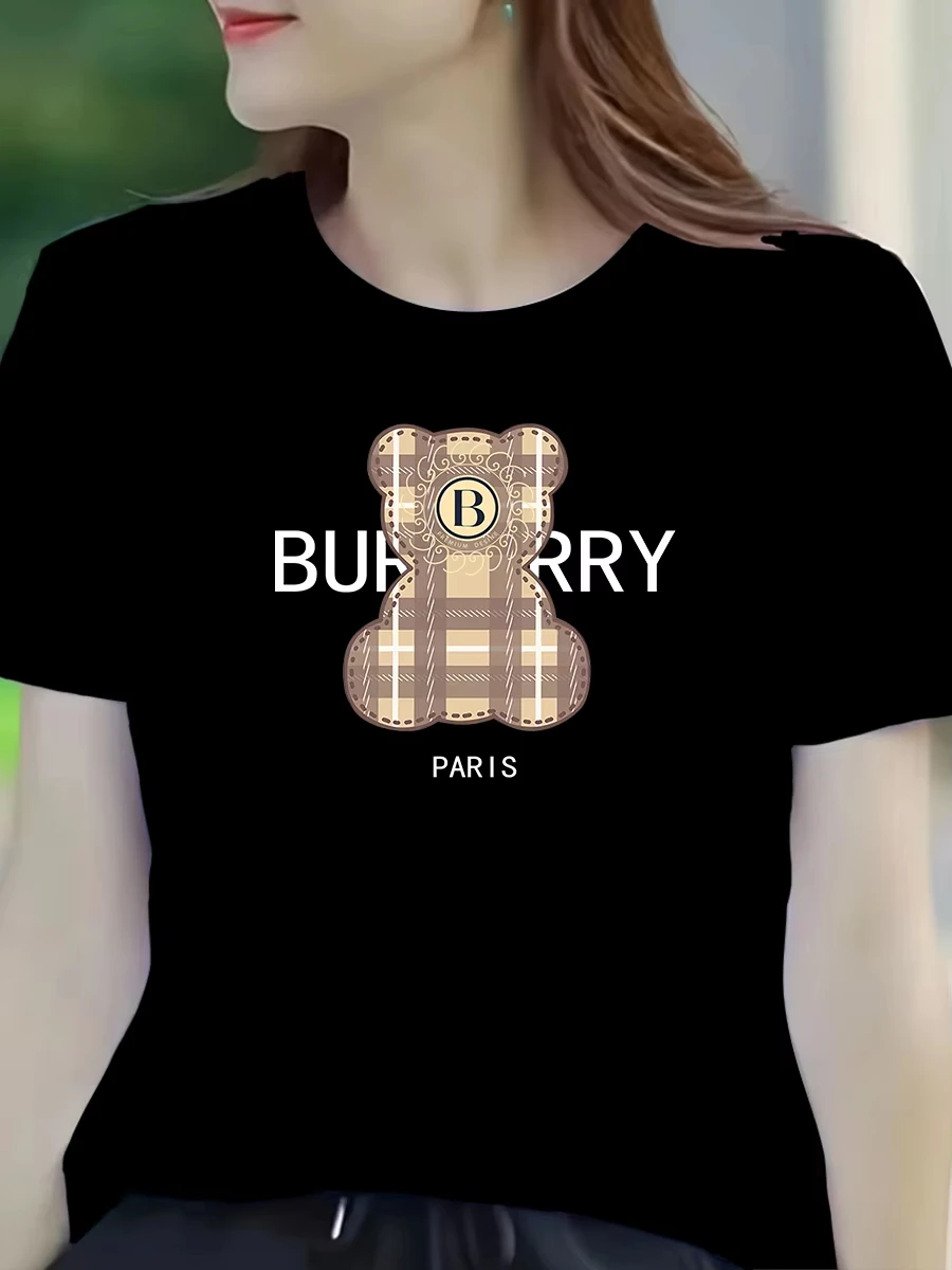 

Летняя женская повседневная футболка - Harajuku Женская роскошная женская футболка в дизайнерском стиле 21 века - модная футболка