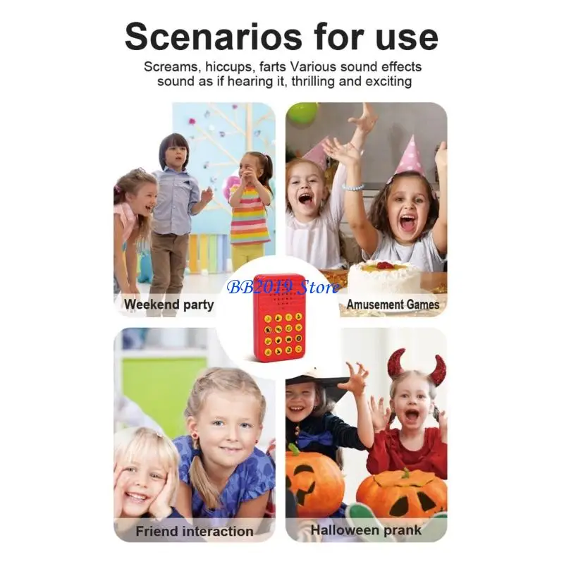 Q0KB 16 Voice Sound Box Nosie Maker Machine Speelgoed Eenvoudige Druk Operaties Prank Gadget Geluid Maken Apparaat Voor Party