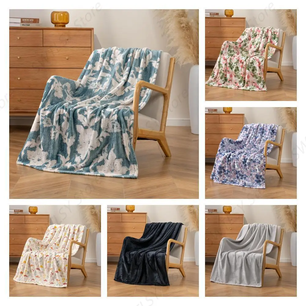 

Luxury Printed Fleece Warm Throw Blanket, Soft Lightweight Velvety Plush Throw for Couch and Bed, Cozy Comfy for All Seasons