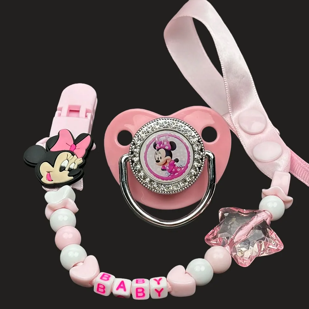 Anime-style baby pacifier and nipple clip BPA-free material Beautiful silicone baby pacifier  Food-grade newborn pacifier gift