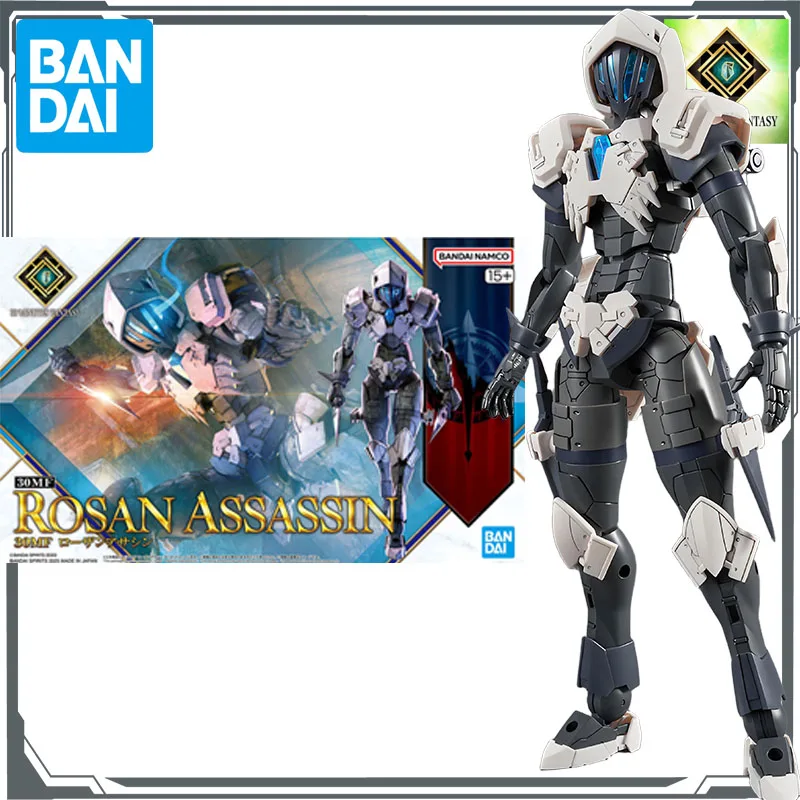 Bandai KIT MODEL Asli GUNDAM 30 Menit FANTASY ROSAN ASSASSIN & 30MF CLASS UP ARMOR ROSAN ASSASSIN SLASH Mainan Perakitan Anime