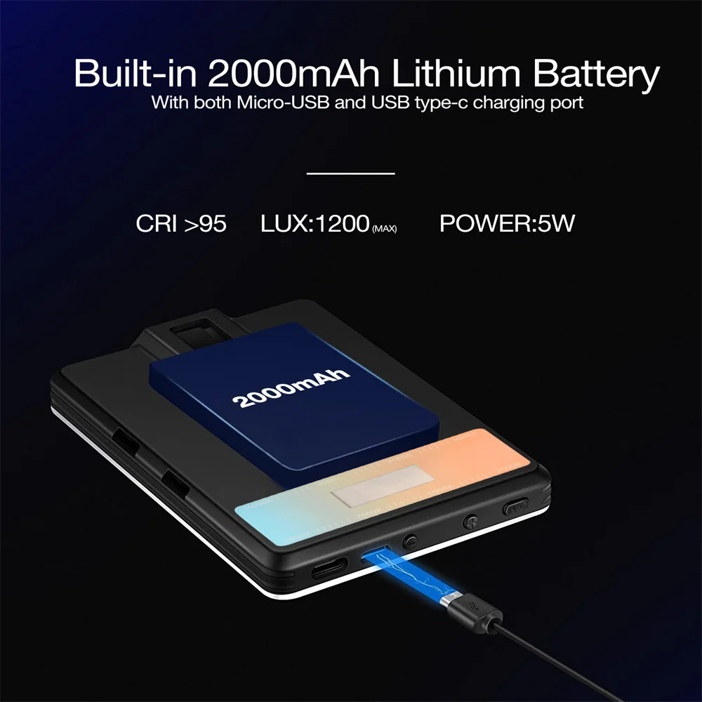 Klips do lampy wypełniającej LED Mini lampa wideo z solidnym uchwytem do fotografii / telefonu komórkowego / laptopa / statywu Oświetlenie fotograficzne