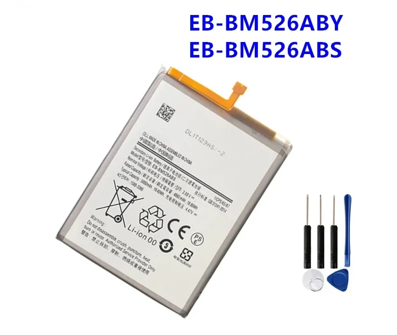 

New EB-BM526ABY EB-BM526ABS Battery For Samsung Galaxy M56 M52 5G M23/F23 5G M53 5G A73 + Free Tools