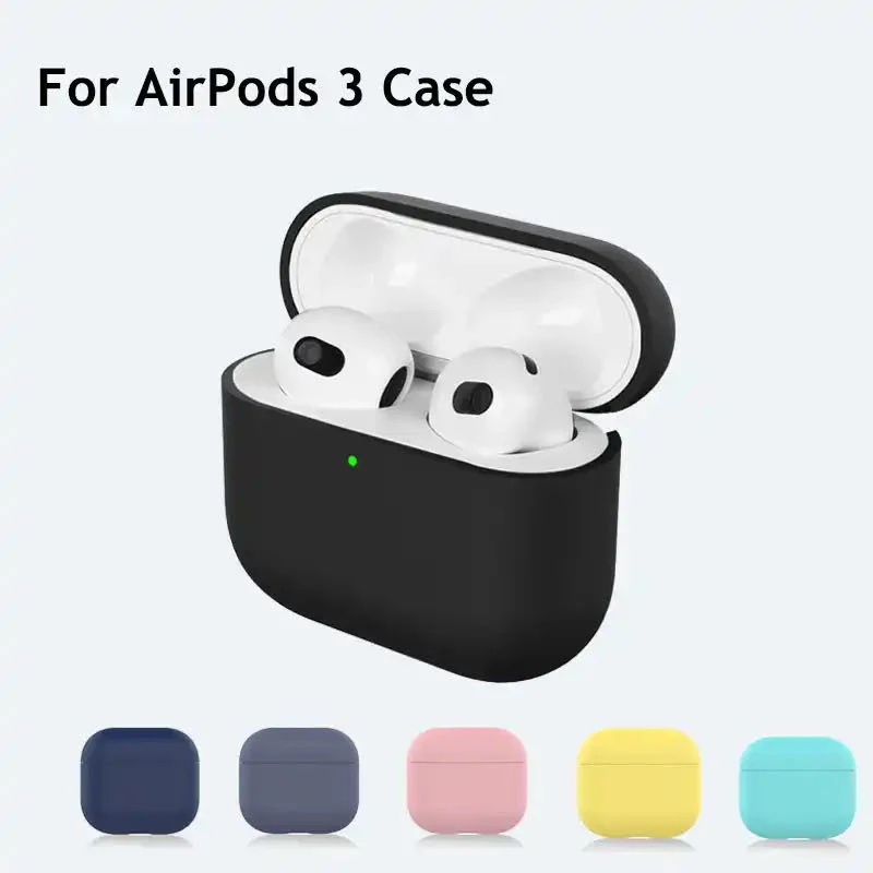 Case for Apple AirPods 3rd generation Soft Silicone Earphone Cover for Airpods 3 Wireless Bluetooth Headphones Charging box bags