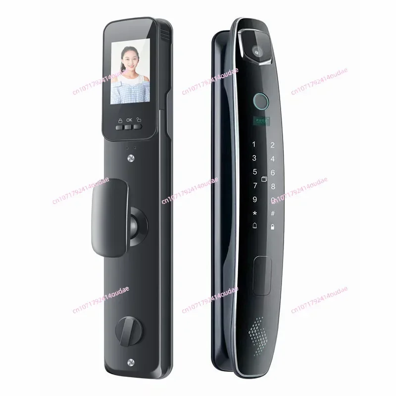 3D facial recognition monitoring fingerprint lock automatic password lock household electronic smart lock capture intercom