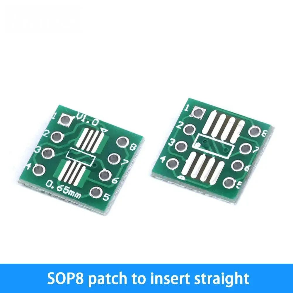 10PCS SOP8 to TSSOP28 Adapter Socket Set 0.65mm/1.27mm Pitch DIP/SMD Breadboard-Friendly Board for SOIC/TSSOP ICs Prototyping