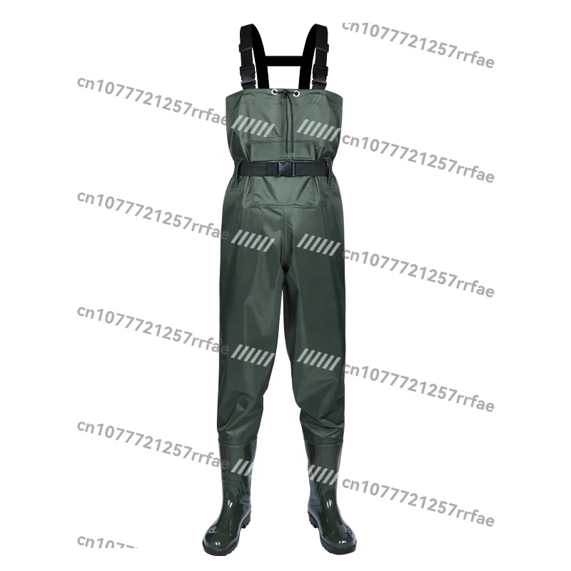 

Outdoor wading fishing pants waterproof and wear-resistant, polyester knitted fabric breathable