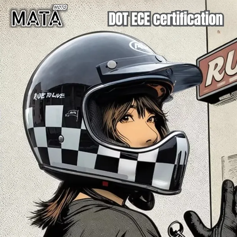 Pointed Nose Small Helmet Motorcycle Highway Cruise Classics Cafe Racer Cascos ECE Vintage Small Shell Off-road Helmet