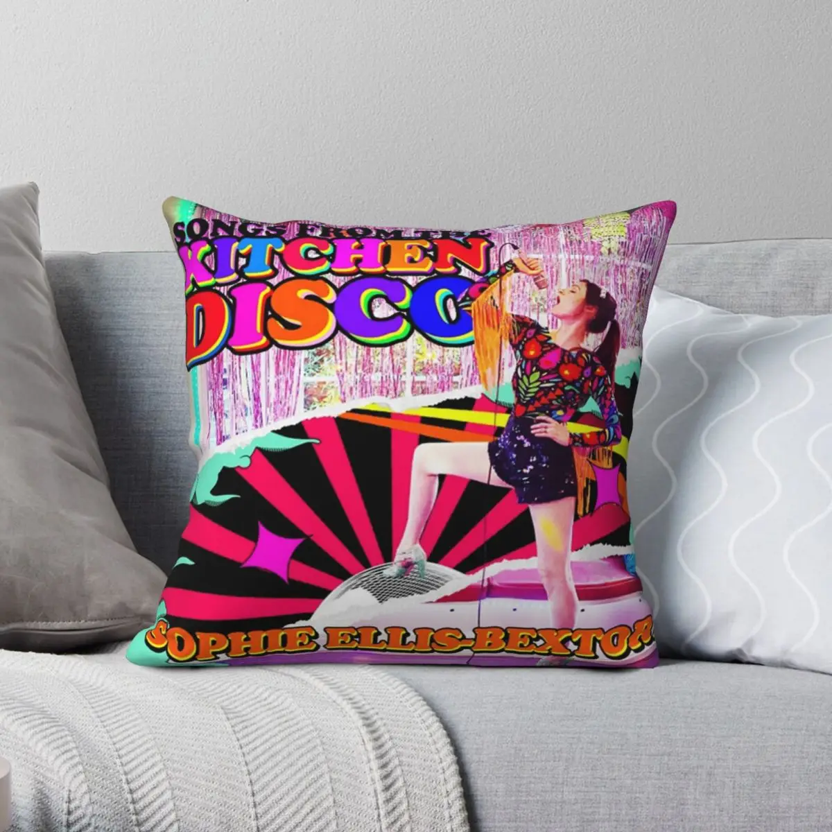 

Sophie Ellis-Bextor Pillowcase Polyester Linen Velvet Pattern Zip Decorative Sofa Cushion Cover