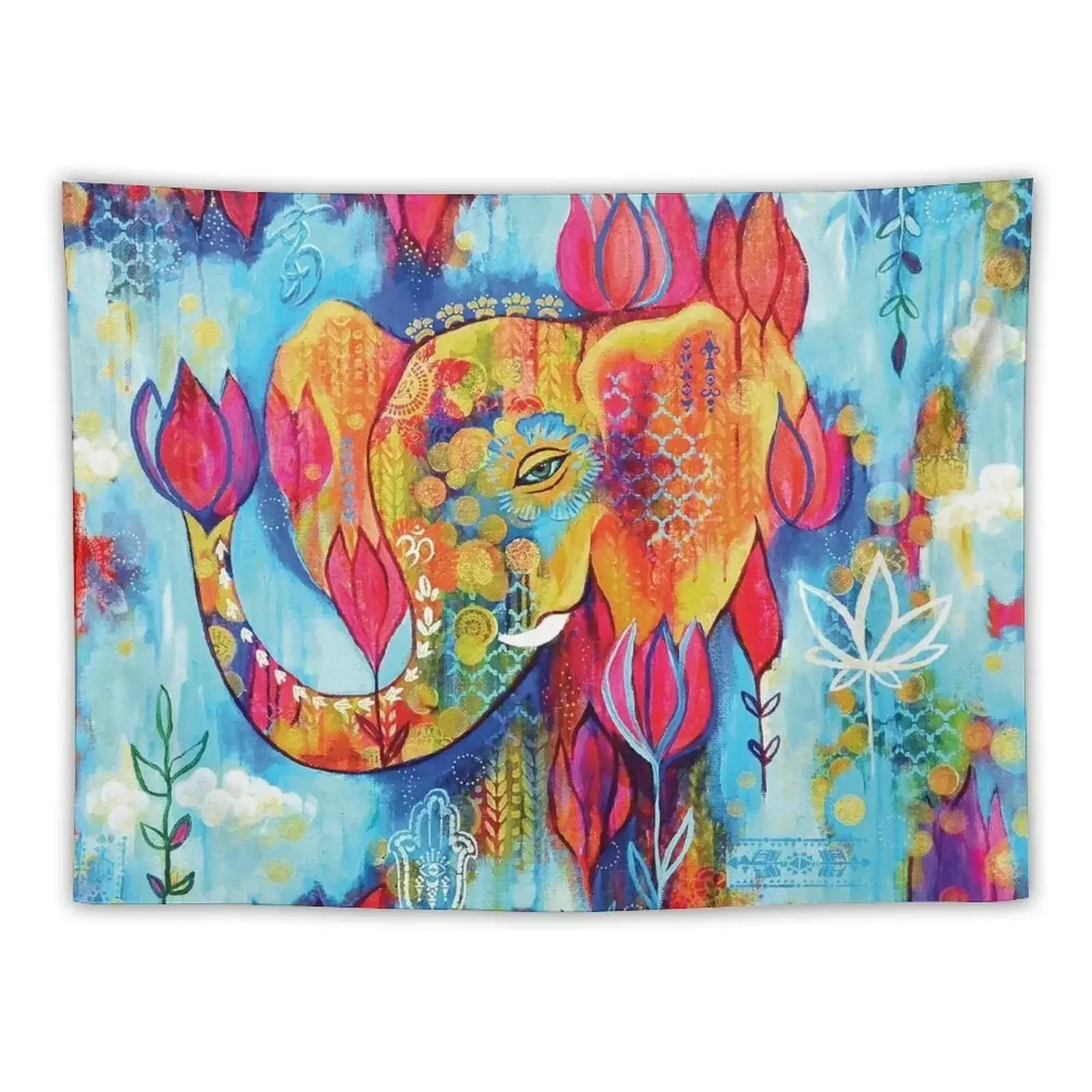 

Ganesha Elephant| Art Tapestry Decorative Wall Mural Cute Room Things Wallpaper Tapestry