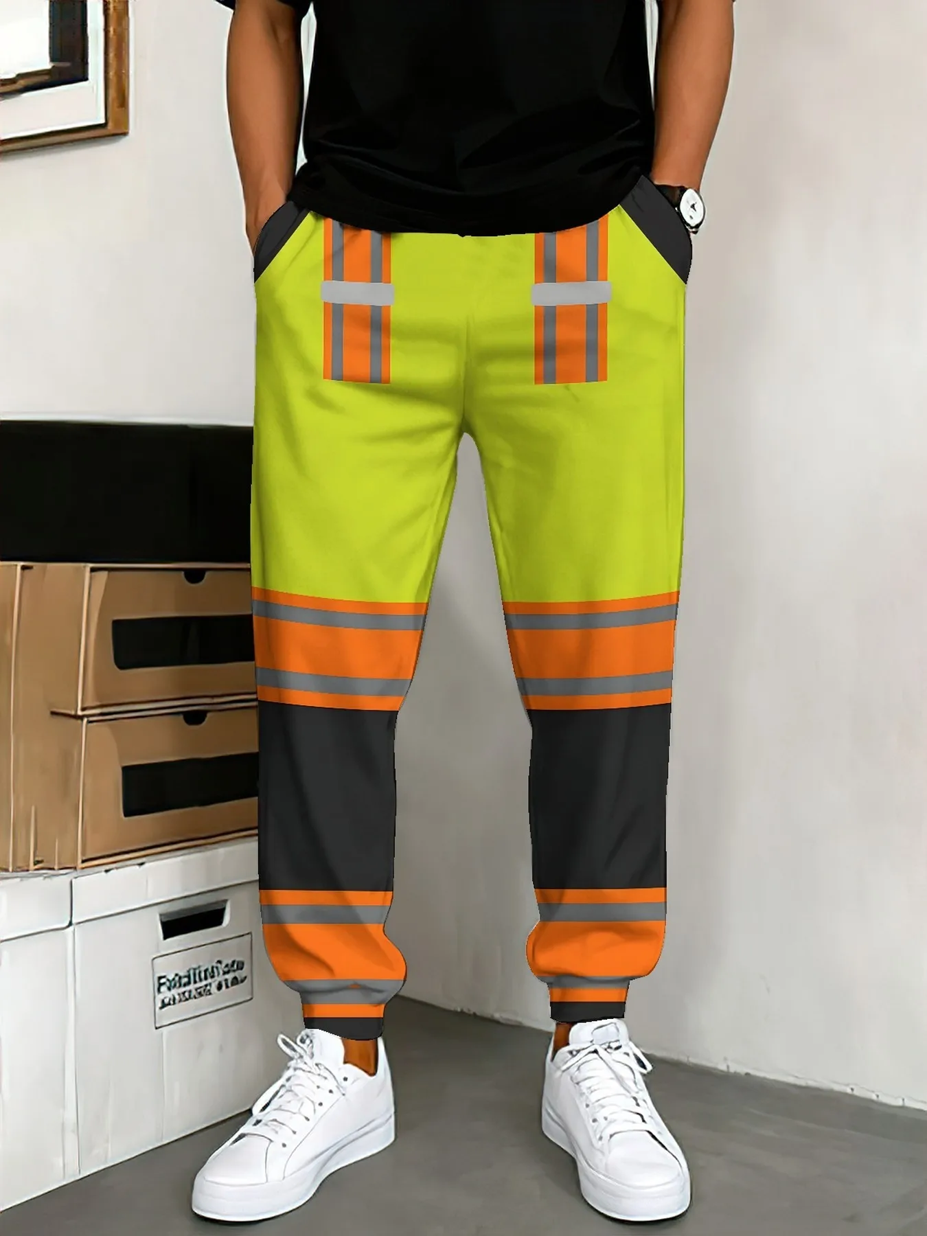 Men's/Teen Street-Style Moto-Inspired Joggers – Breathable, Casual Athletic Pants for Fitness, Riding, and Outdoor Camping
