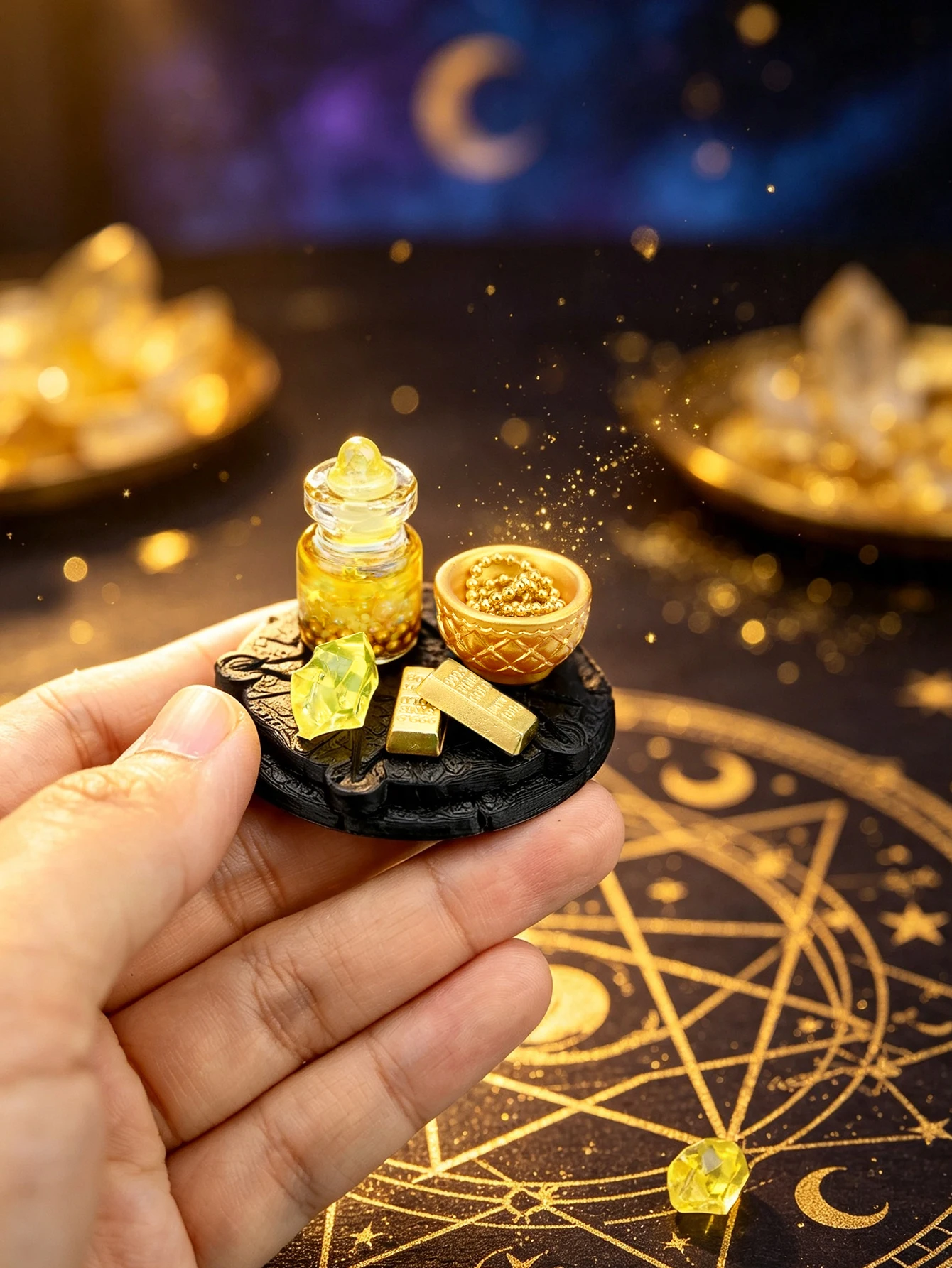 A Lucky Ornament for Praying for Good Fortune and Getting Rich Increase Your Luck Index, Making You Rich. Can Be Used for Gift Giving, Halloween and Easter Party Decorations, Micro-Landscape Decorations, Small Gifts, G