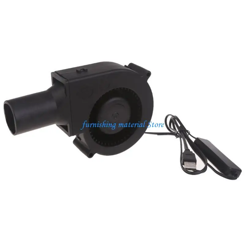 

Y5GD 9733 BBQ Blower Brushless Cooling Blower Fan Ball-Bearing Air Blower 120cm Cable