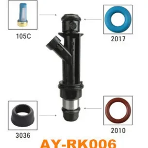 8sets fuel injector repair kit for Chevrolet Opel Einspritzventil Daewoo Genuine Nozzle 96334808 25332290  free ship