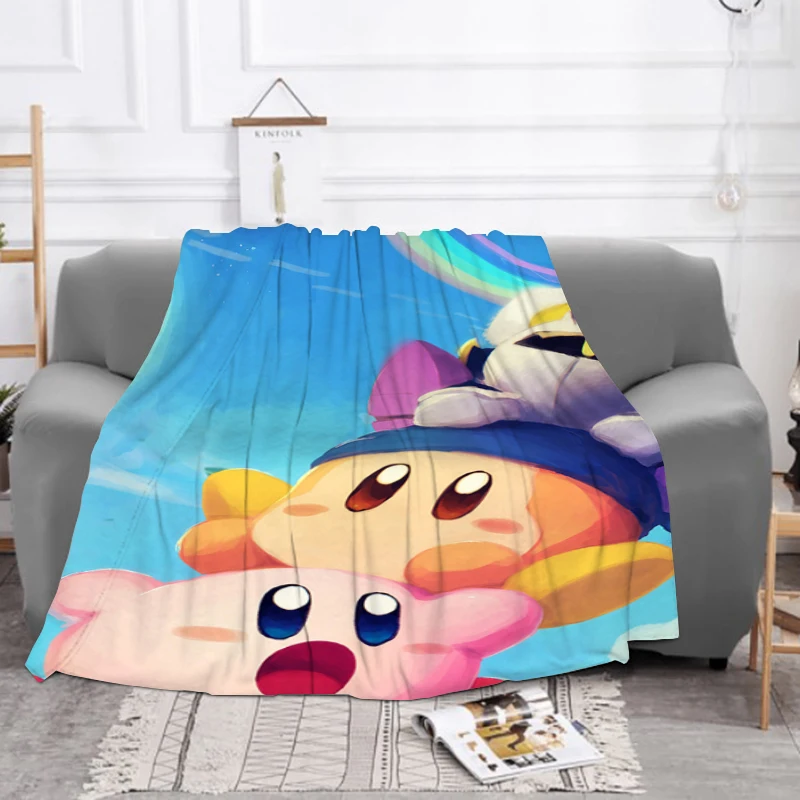 

Cute K-Kirby Custom Blanket Sofa Winter Fluffy Soft Blankets for Bed Furry Machine Washable Throw & Throws Baby Fleece Beds Nap