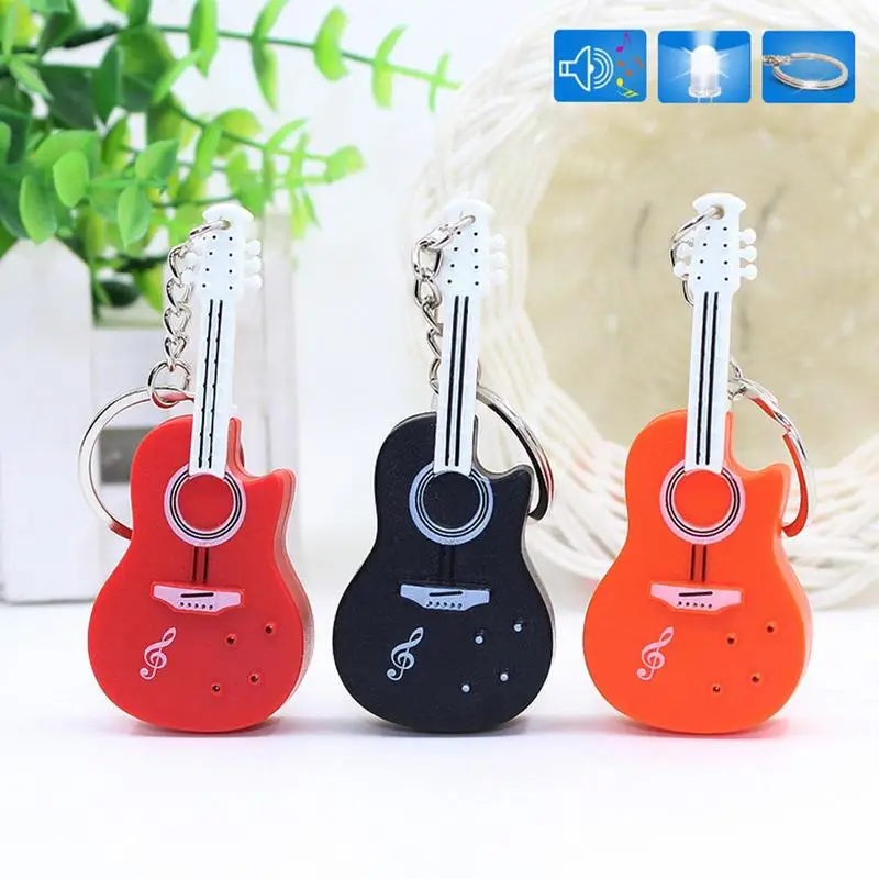 Tiny Violin Keychain with Sound Mini Decor Creative Violin for Cars Rearview Mirror Wallet Bag Purse Car Pendant