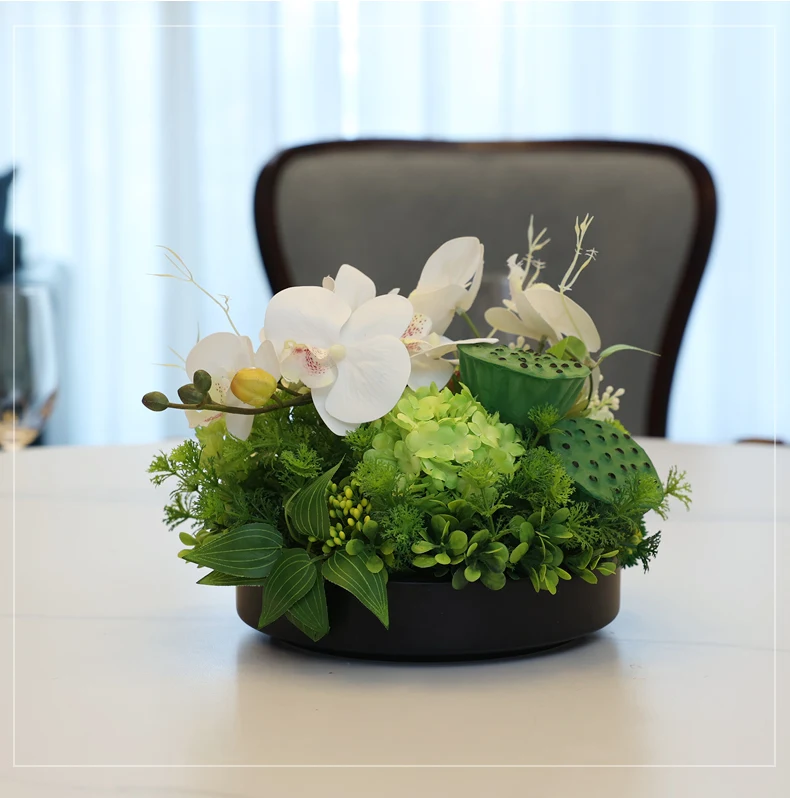 Высококачественные украшения для стойки регистрации отеля, обеденный стол, цветок, маятник, имитация цветка, украшение для чайного столика