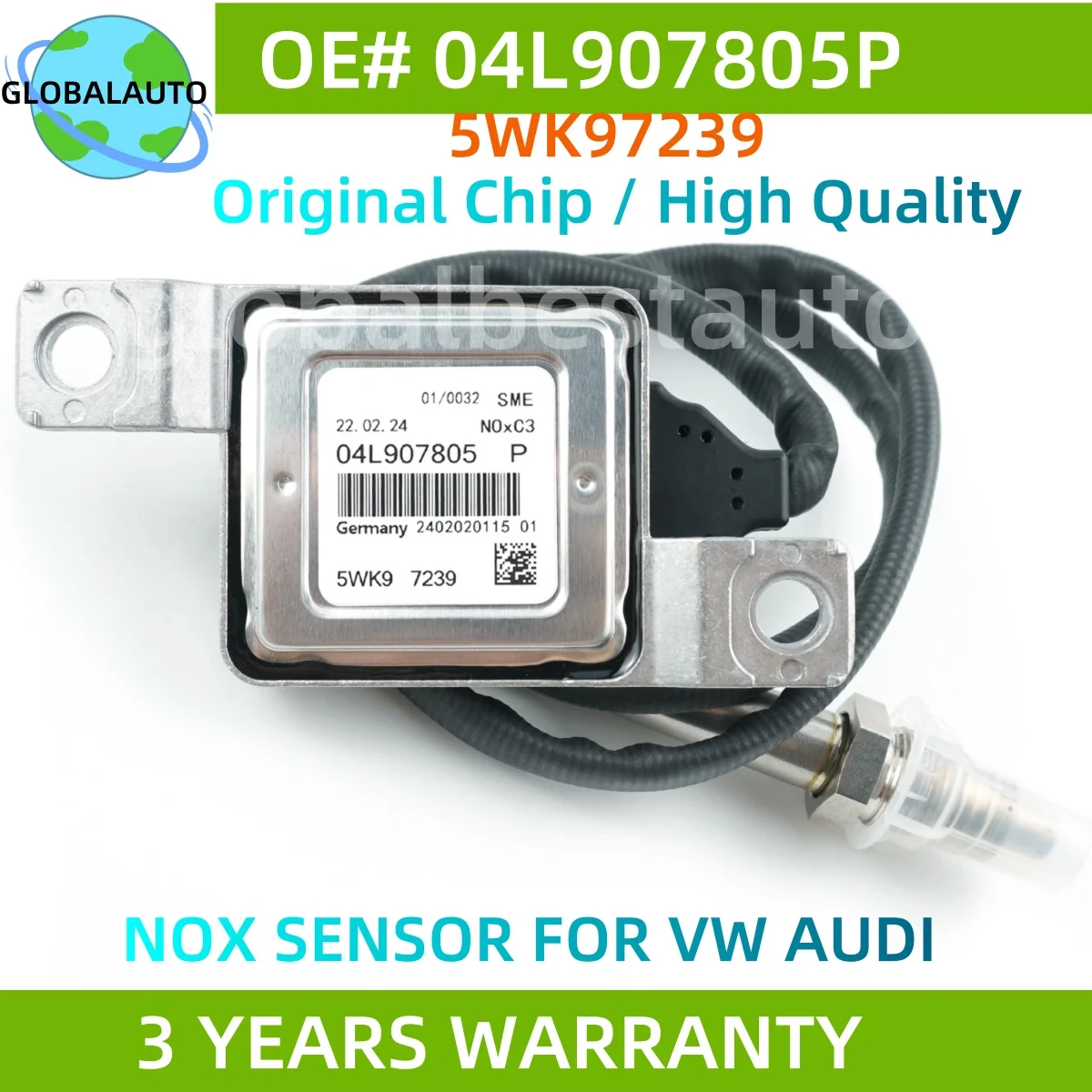 

5WK97239 04L907805P Nox Sensor for VW Tiguan Caddy 2.0TDI AUDI A3 Sportback A4 Avant A5 A6 A7 A8 Q7 04L907805 P 5WK9 7239