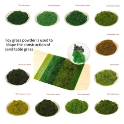 30g 3/5mm Mini Grass Flock Powder For Artificial Terrain Game Landscape Accessories Fake Grass Sand Table Model Railway Layout