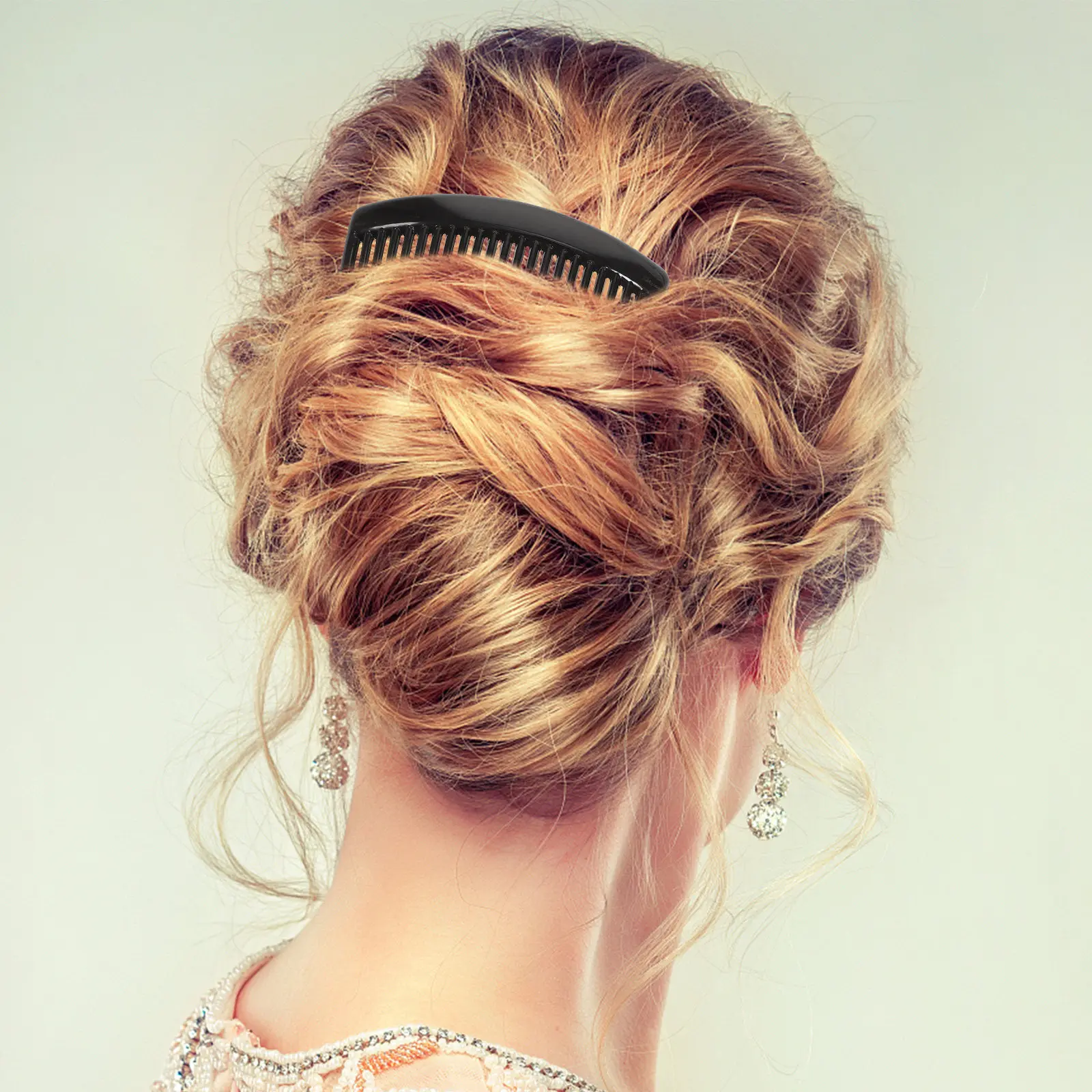 

10Pcs Plastic Haircut Combs 23 Teeth Hairdressing Combs Salon Home Use Black Transparent Dark Brown Light Brown Detangling