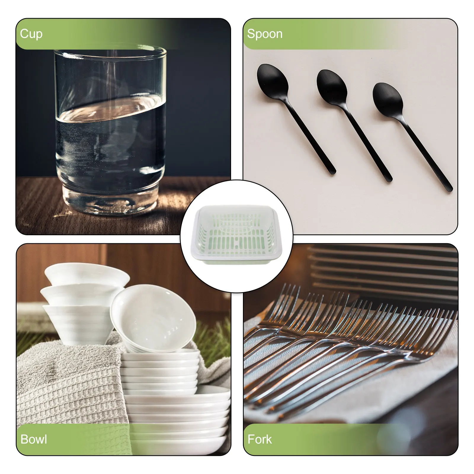 

Baby Bottle Rack Drain Baby Bottle Drying Box Basket Green PP Kitchen ganizer Cutlery Storage Dishwasher Safe Two Layer
