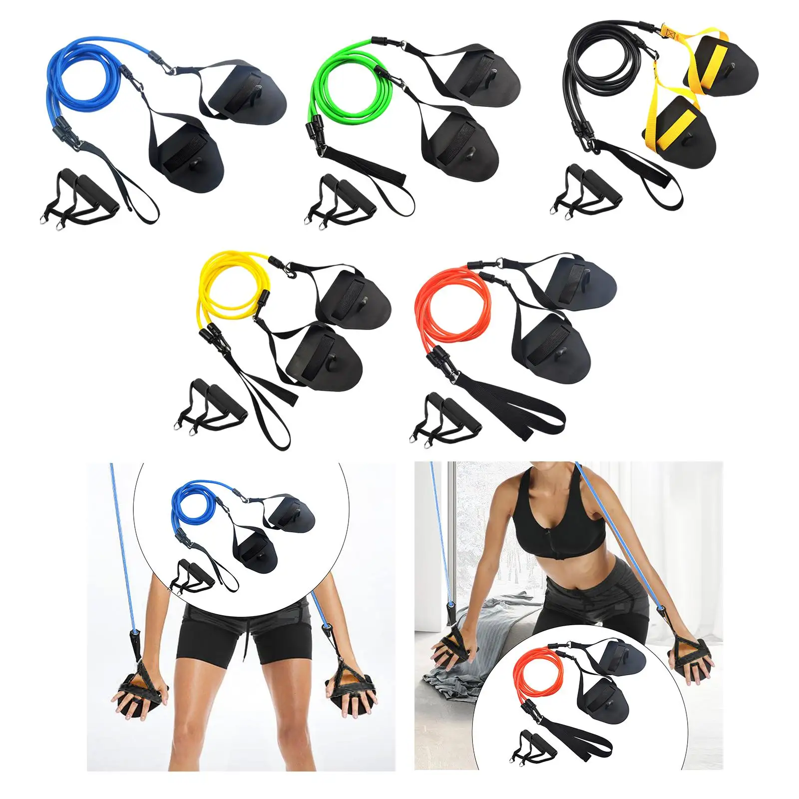 Swimming Arm Trainer Strength with Handle Portable for Swimming