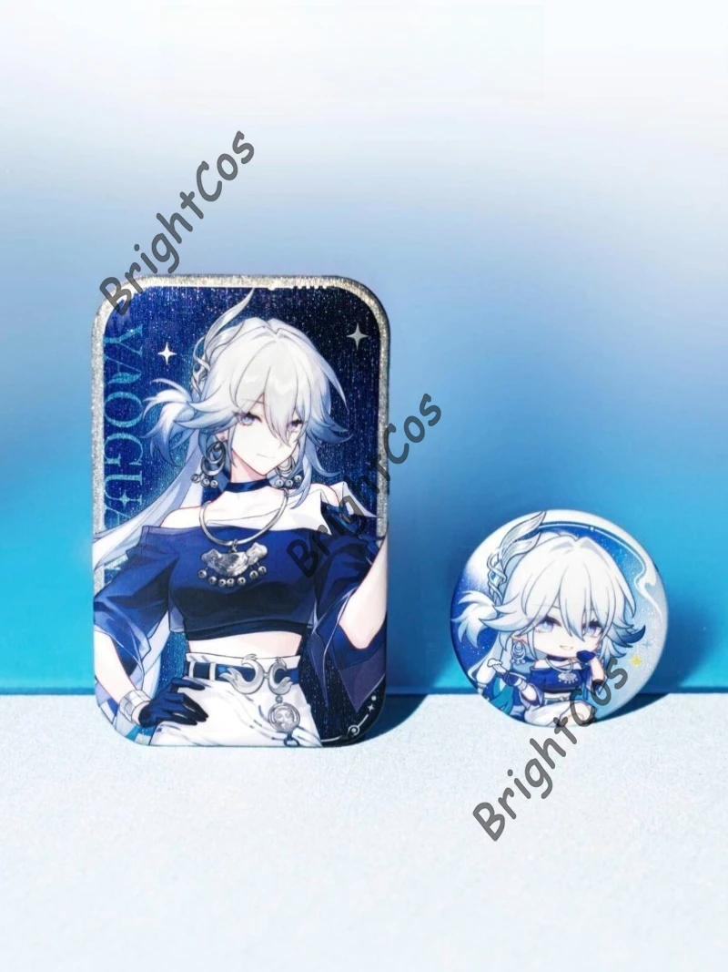 [Official Collab] 2026 Honkai: Star Rail X ChaPanda Game Anime Jing Yuan Yao Guang Paper Bag Acrylic Stand Laser Ticket Gift view 3