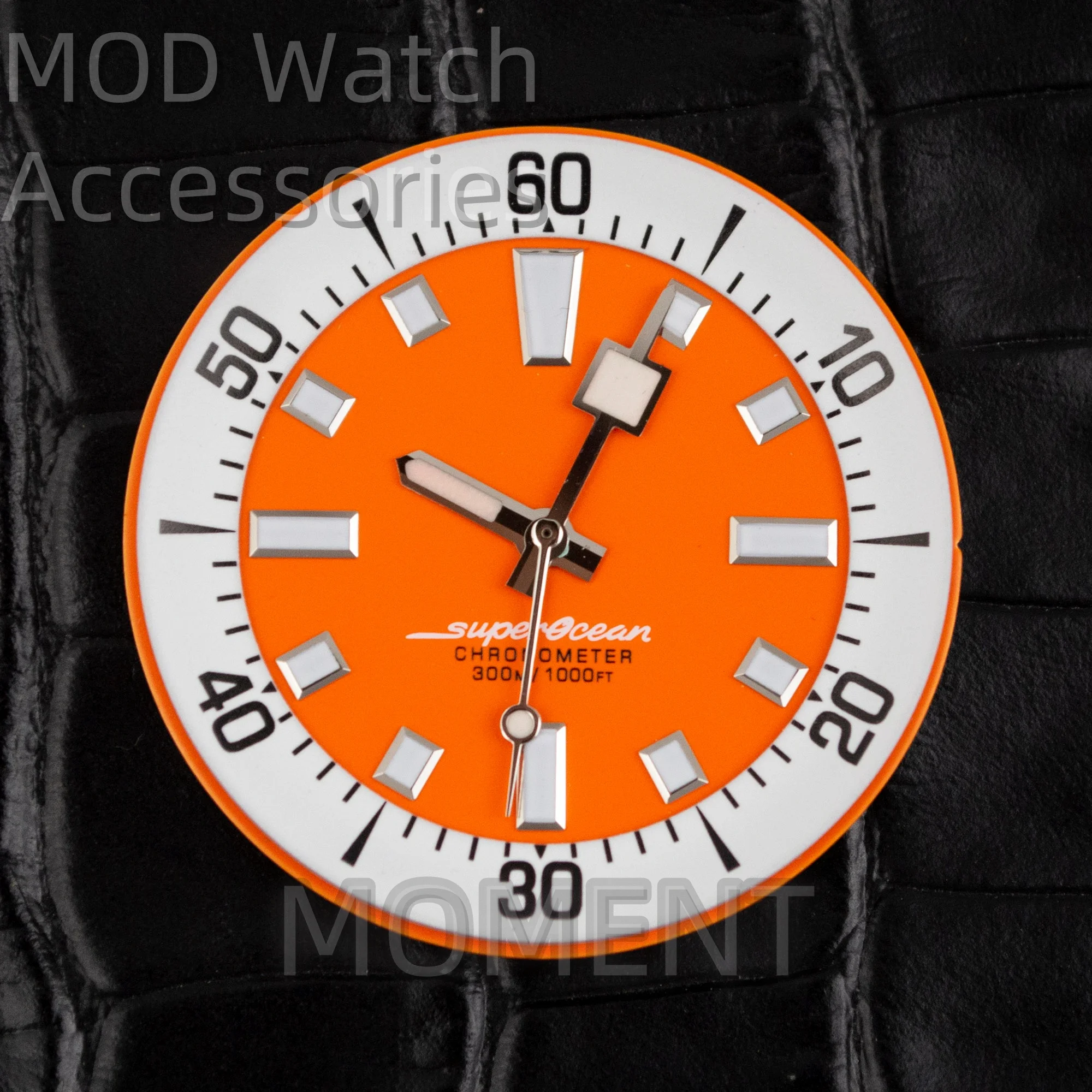 33.5mm Watch Dials for SuperOcean Luminous Watch Face Repair Watch Accessories Replace Dial Fit NH35 NH36 Mechanical Movement
