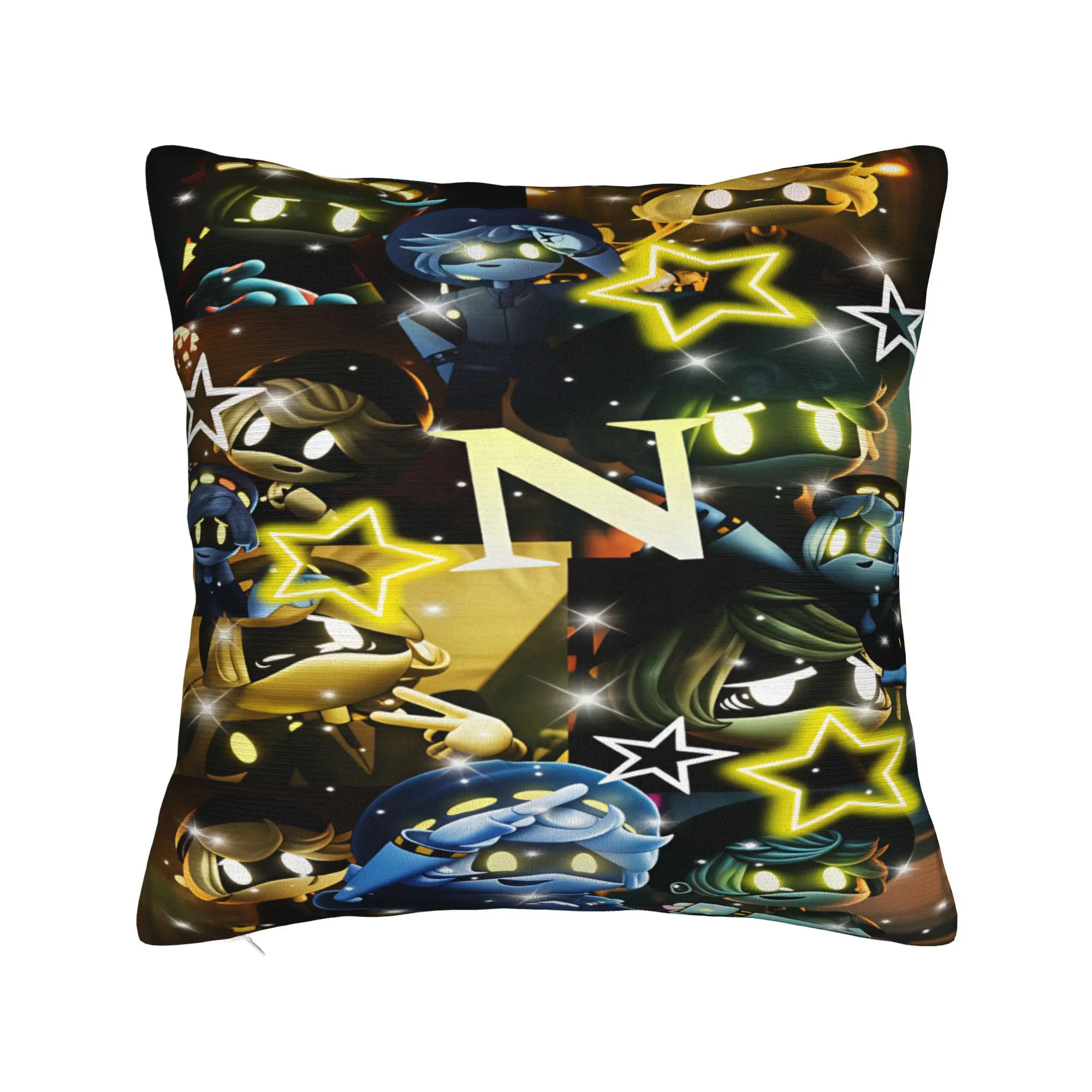 Murder Drones Cartoon Animation Pillow Cover  Soft Cushion Cover Novelty Pillow Case For Living Room Sofa