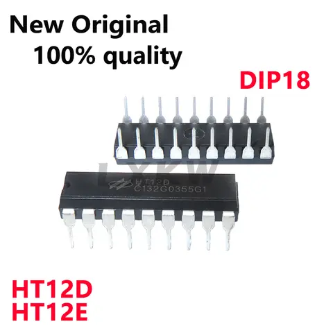 5/PCS New HT12D HT12E DIP18 Infrared transmitting IC/ receiving device chip In Stock