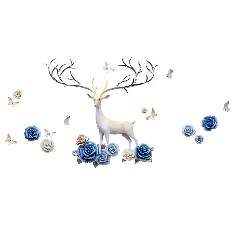 

Restaurant wall decoration creative Nordic 3d three-dimensional living room sofa TV background wall decoration pendant